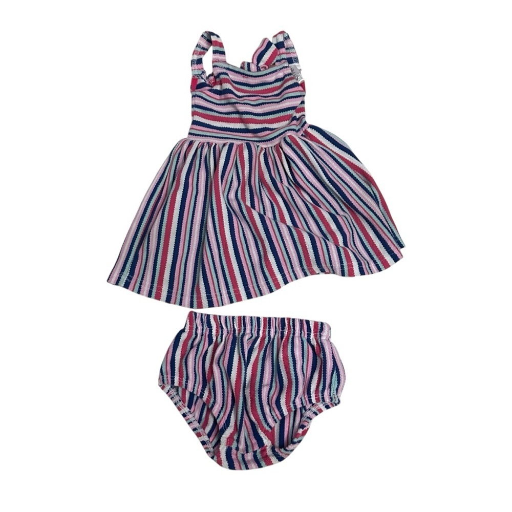 Vince Camuto Multicolor Striped Baby Outfit